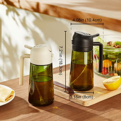 Light-Blocking Olive Oil Sprayers with Stickers