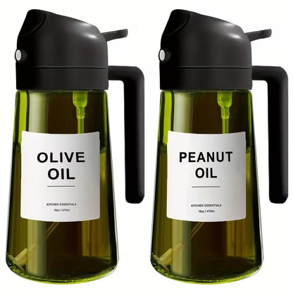 Light-Blocking Olive Oil Sprayers with Stickers