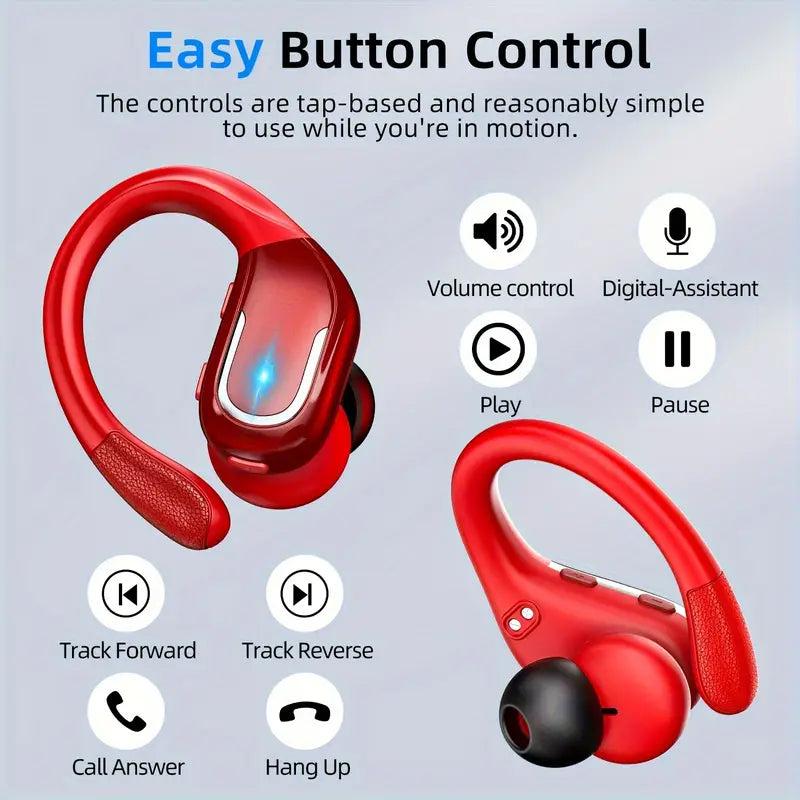 
                      
                        LIFEBEE Wireless Earbuds - New Over Ear Headphones with Earhooks, Pure Bass Sound, Dual-LED Display, Noise Cancelling Headset, Built-in Microphone for Running Sports
                      
                    