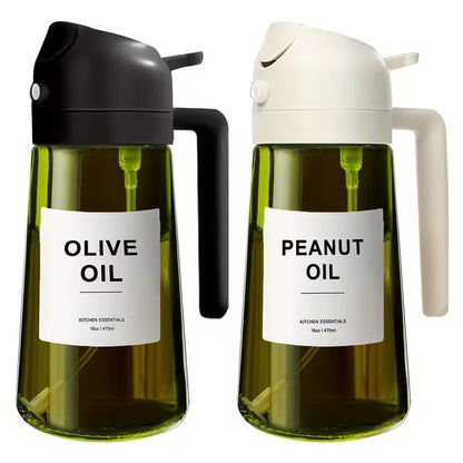 Light-Blocking Olive Oil Sprayers with Stickers