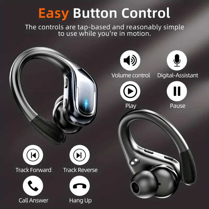 
                      
                        LIFEBEE Wireless Earbuds with Pure Bass Sound - New Earphones for Running Sports - Over Ear Headphones ENC Noise Cancelling with Dual-LED Display and Built-in Microphone
                      
                    