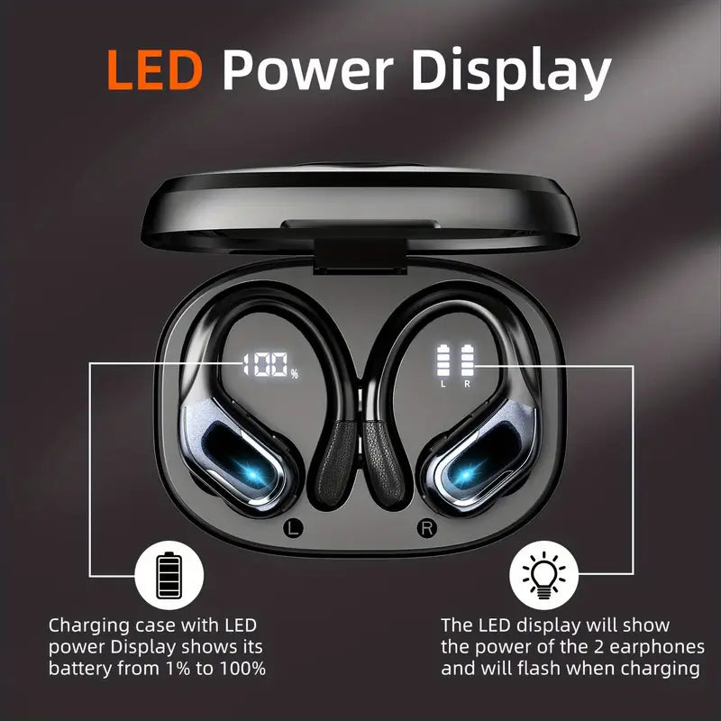 
                      
                        LIFEBEE Wireless Earbuds with Pure Bass Sound - New Earphones for Running Sports - Over Ear Headphones ENC Noise Cancelling with Dual-LED Display and Built-in Microphone
                      
                    